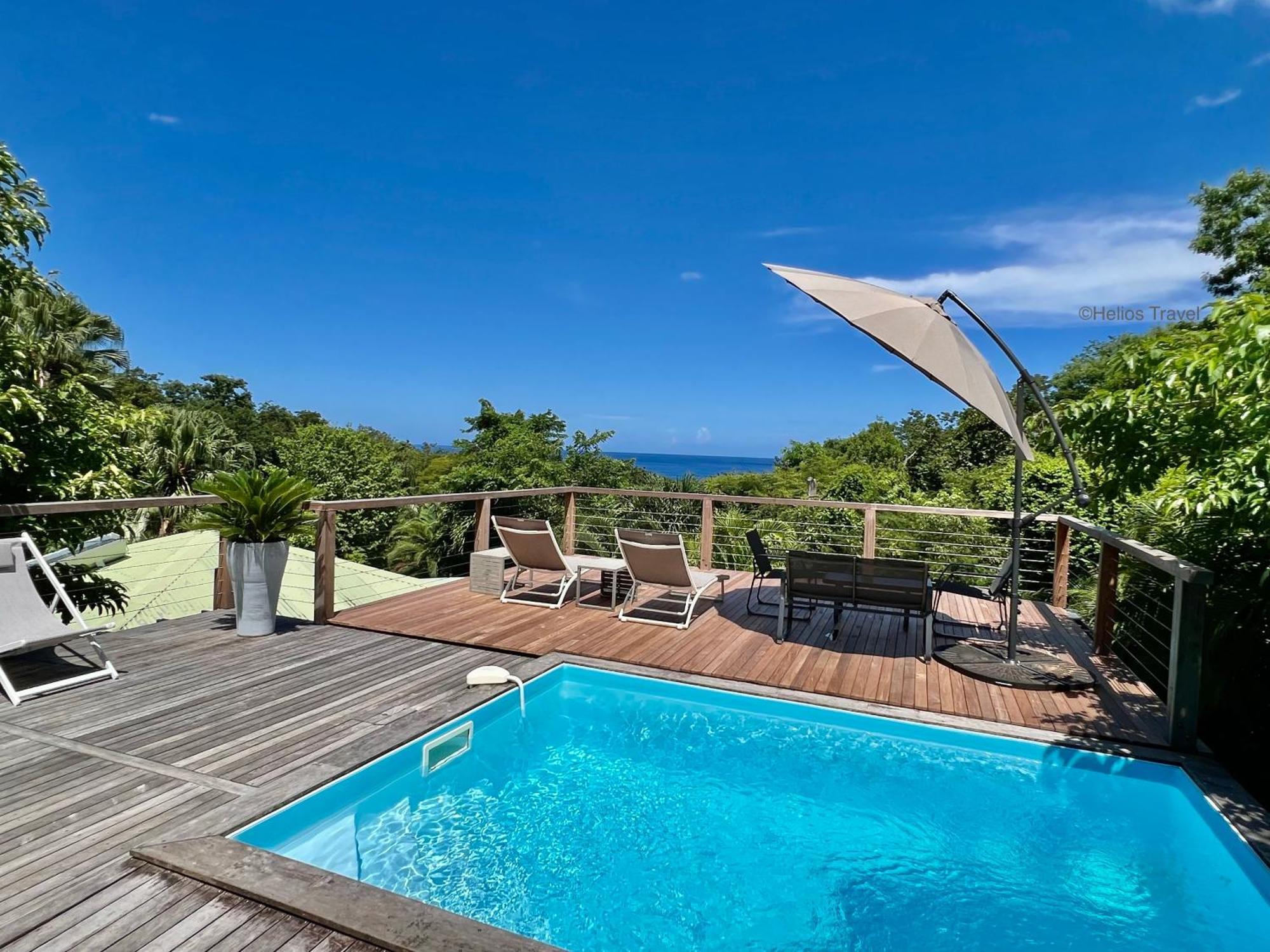 Case Coco Pointe Batterie. Piscine, Vue Mer, 4 P. Deshaies Ngoại thất bức ảnh